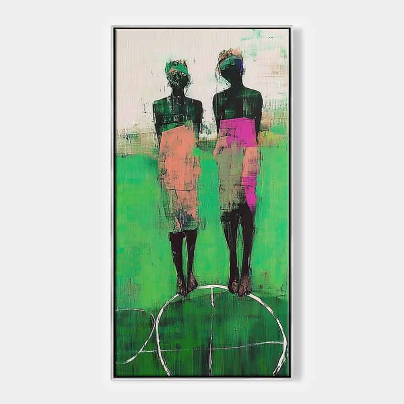COLOR ABSTRACT ART "SHARED GROUND"
