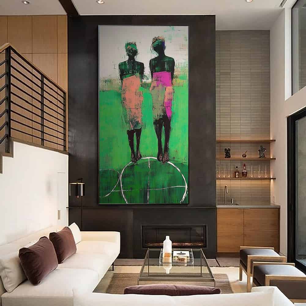 COLOR ABSTRACT ART "SHARED GROUND"