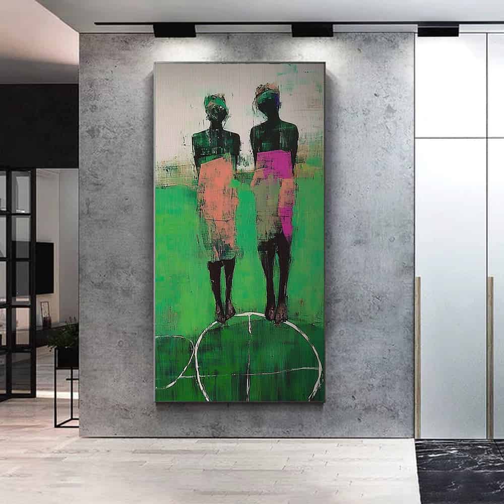 COLOR ABSTRACT ART "SHARED GROUND"