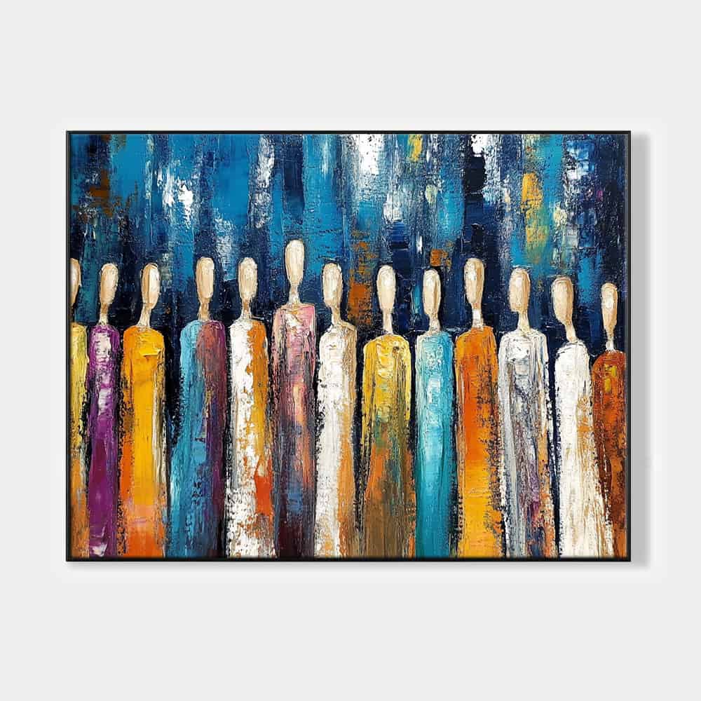 COLOR ABSTRACT ART "SILENT WITNESSES"