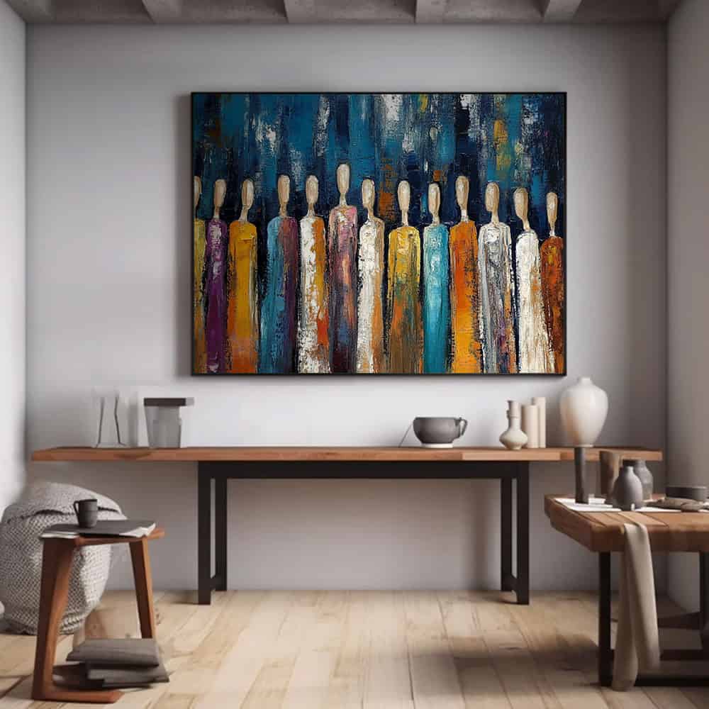 COLOR ABSTRACT ART "SILENT WITNESSES"