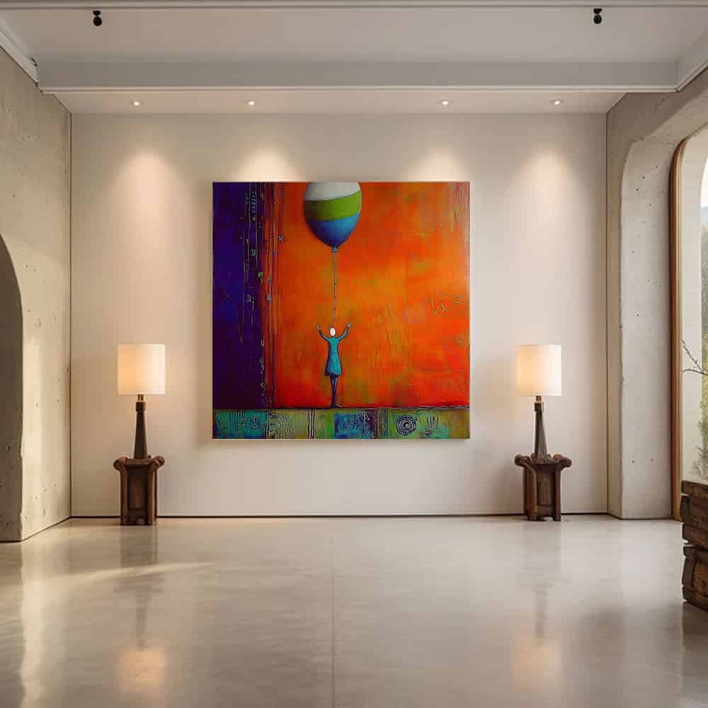 COLOR ABSTRACT ART "SOLITARY HOPE"