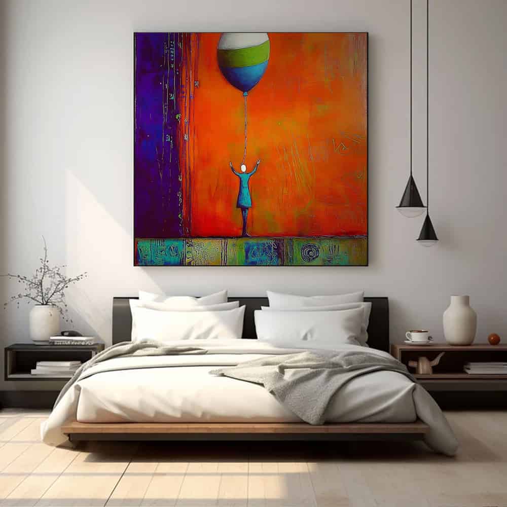 COLOR ABSTRACT ART "SOLITARY HOPE"