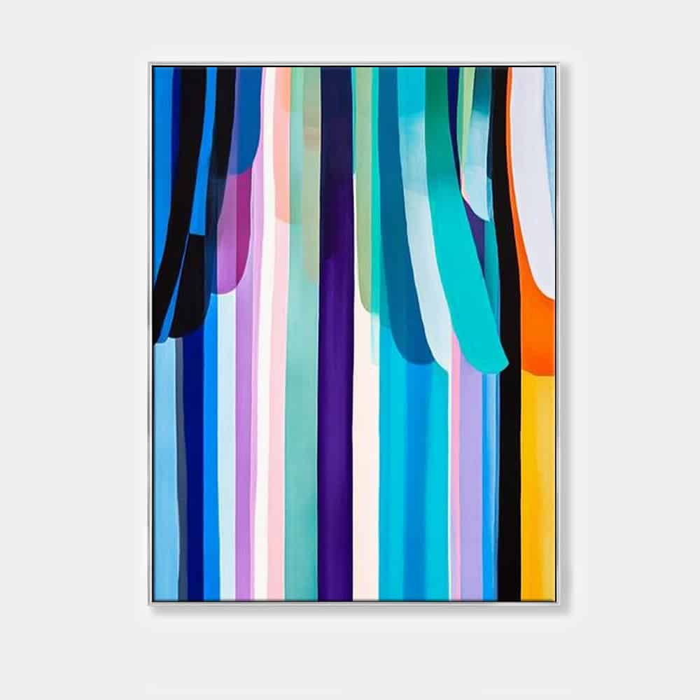 COLOR ABSTRACT ART "SPECTRAL FALLS"