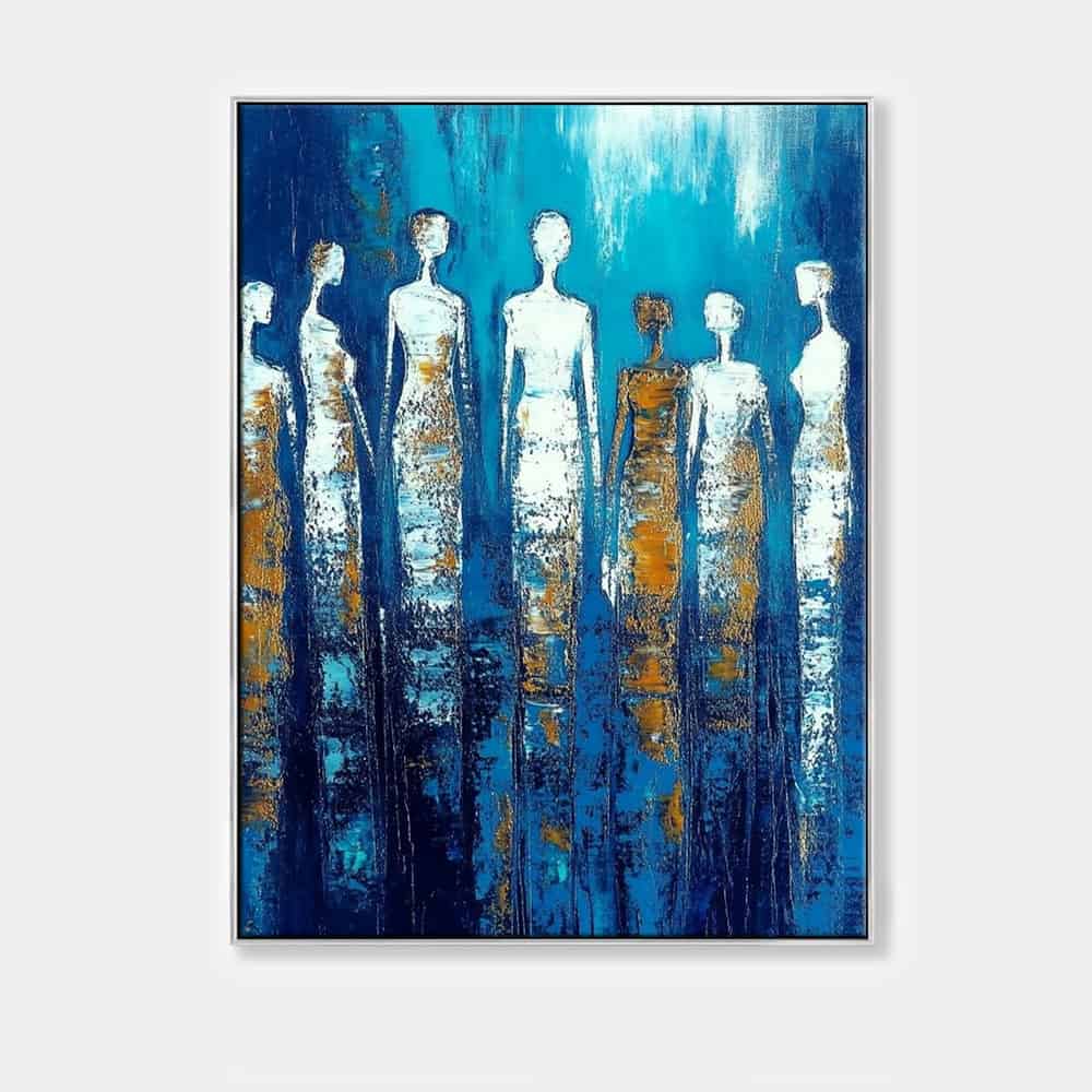 COLOR ABSTRACT ART "SPECTRAL SENTINELS"