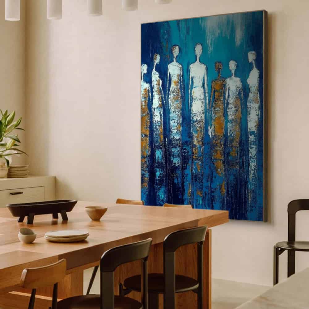 COLOR ABSTRACT ART "SPECTRAL SENTINELS"