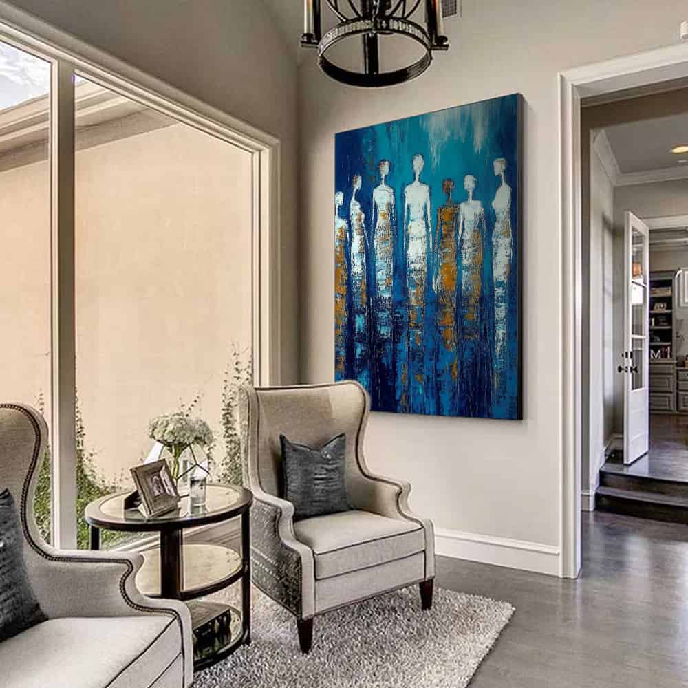 COLOR ABSTRACT ART "SPECTRAL SENTINELS"