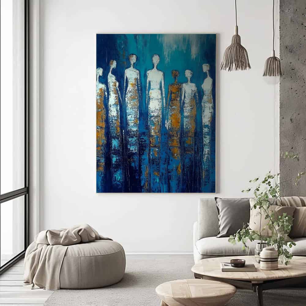 COLOR ABSTRACT ART "SPECTRAL SENTINELS"