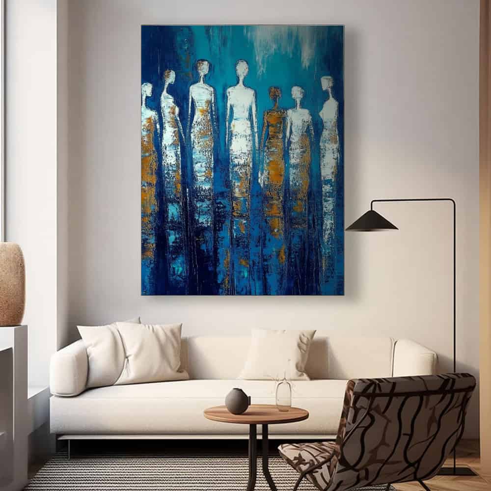 COLOR ABSTRACT ART "SPECTRAL SENTINELS"