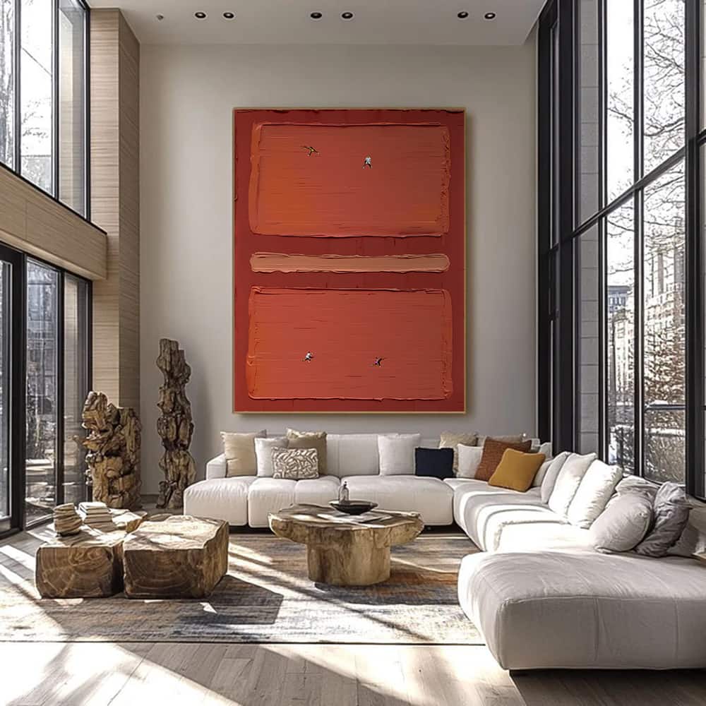 COLOR ABSTRACT ART "THE CLAY MATCH"