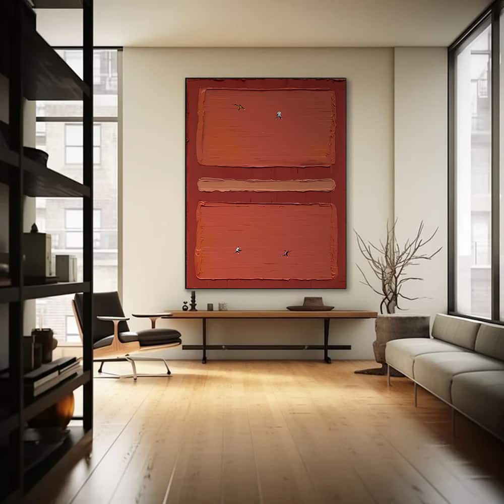 COLOR ABSTRACT ART "THE CLAY MATCH"