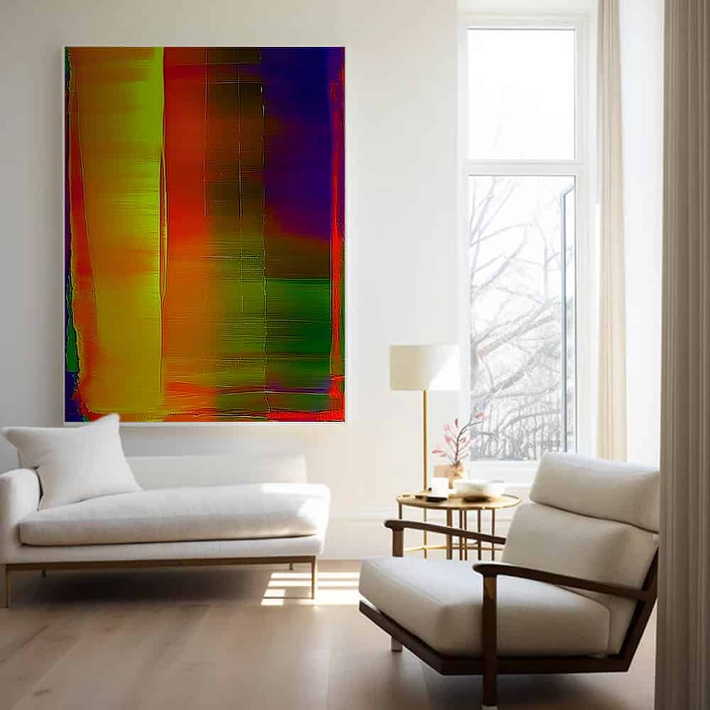 COLOR ABSTRACT ART "THERMAL GATE"