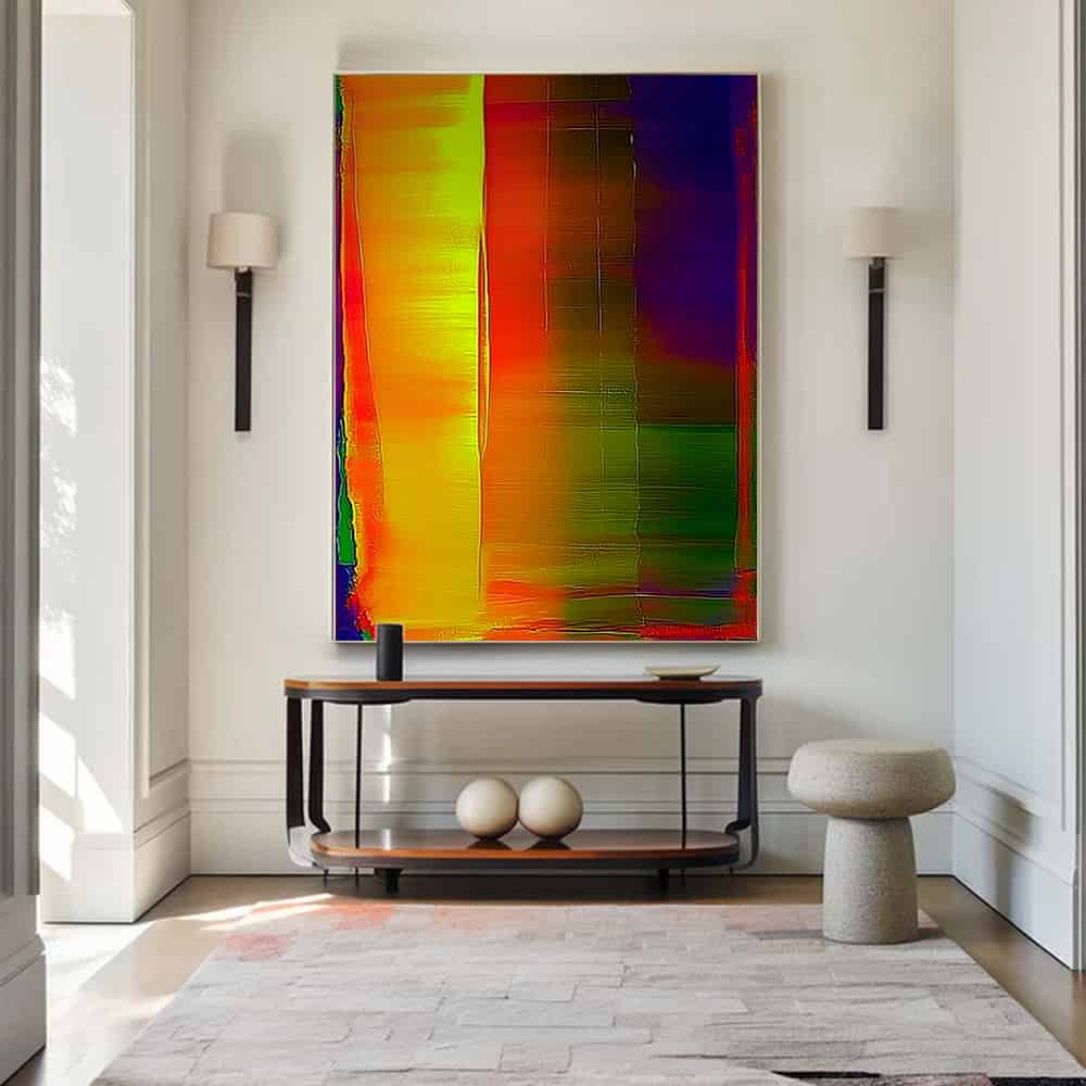 COLOR ABSTRACT ART "THERMAL GATE"