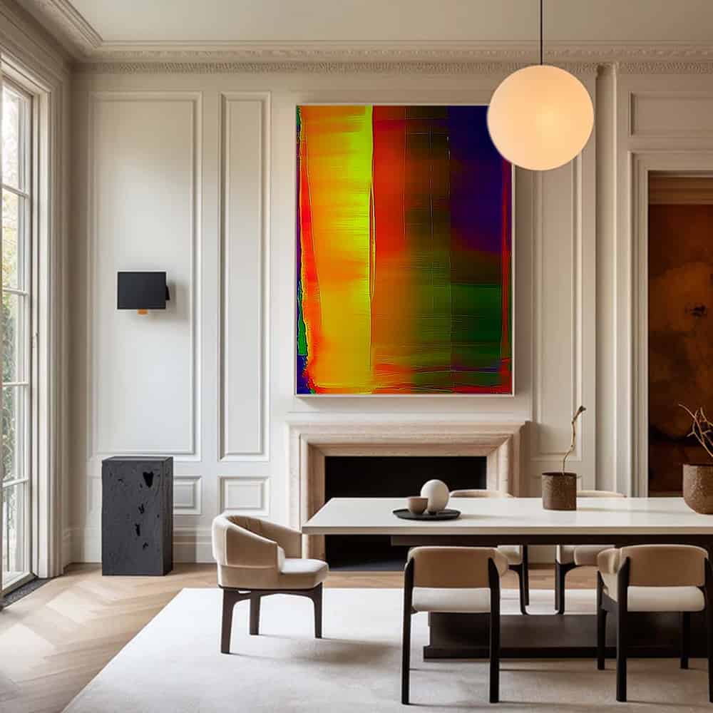 COLOR ABSTRACT ART "THERMAL GATE"