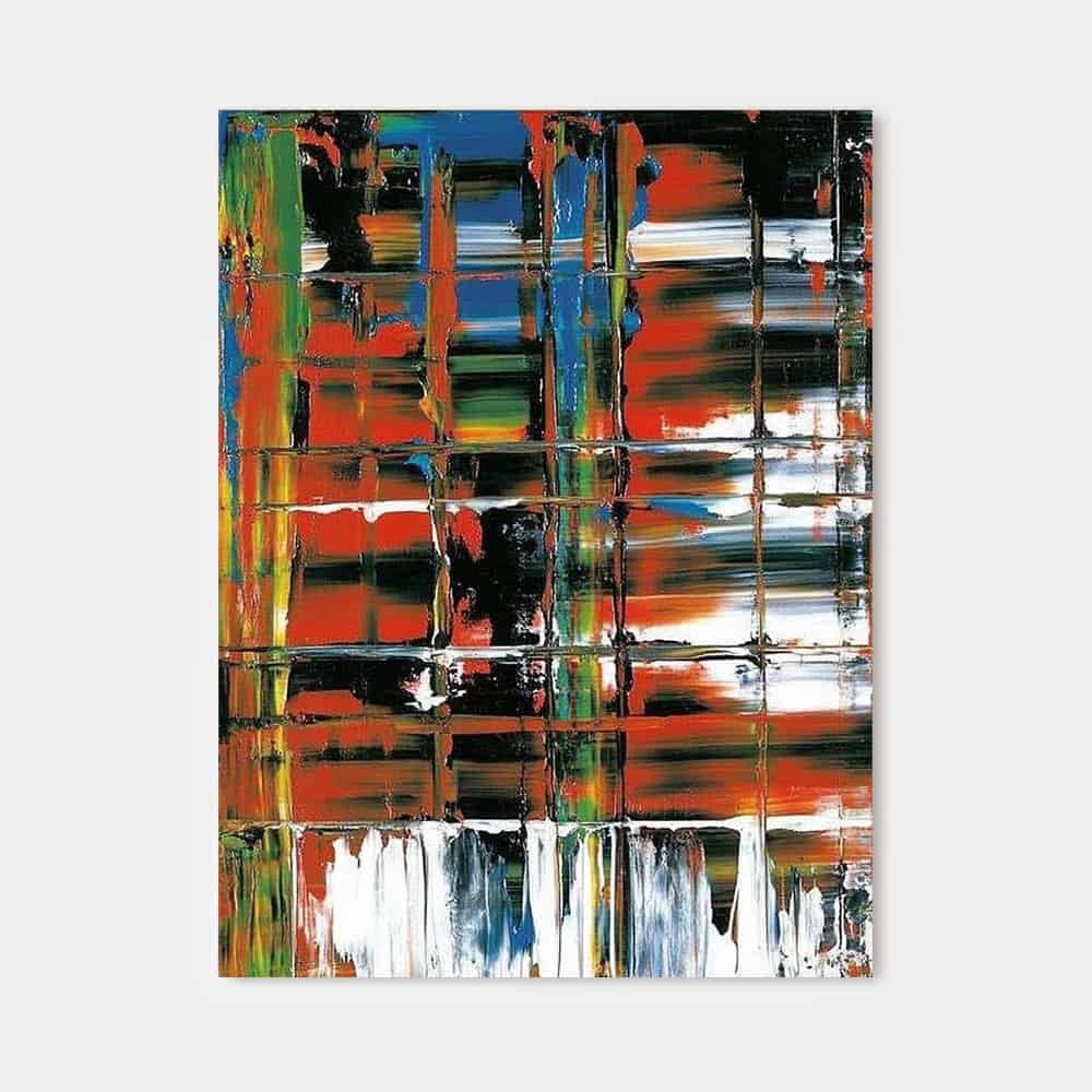 COLOR ABSTRACT ART "URBAN GRID"