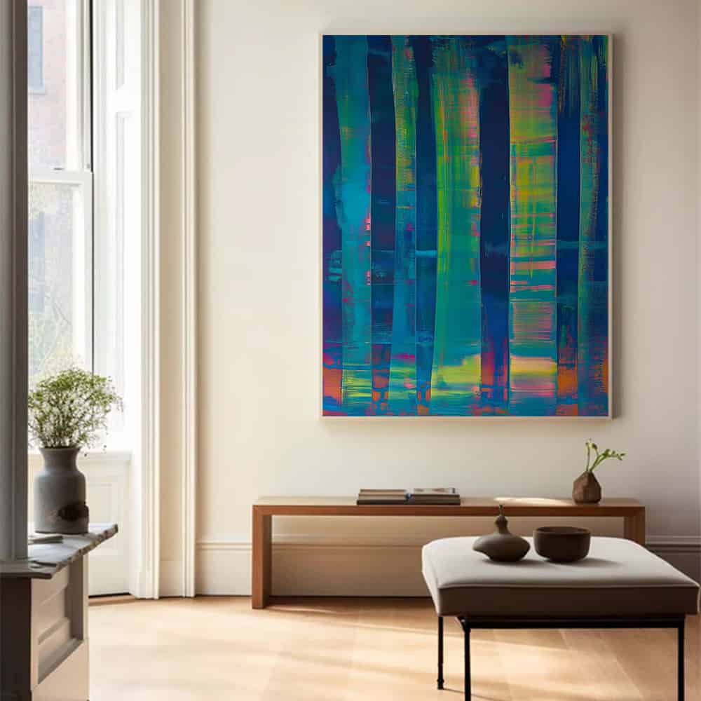 COLOR ABSTRACT ART "VIVID GLITCH"