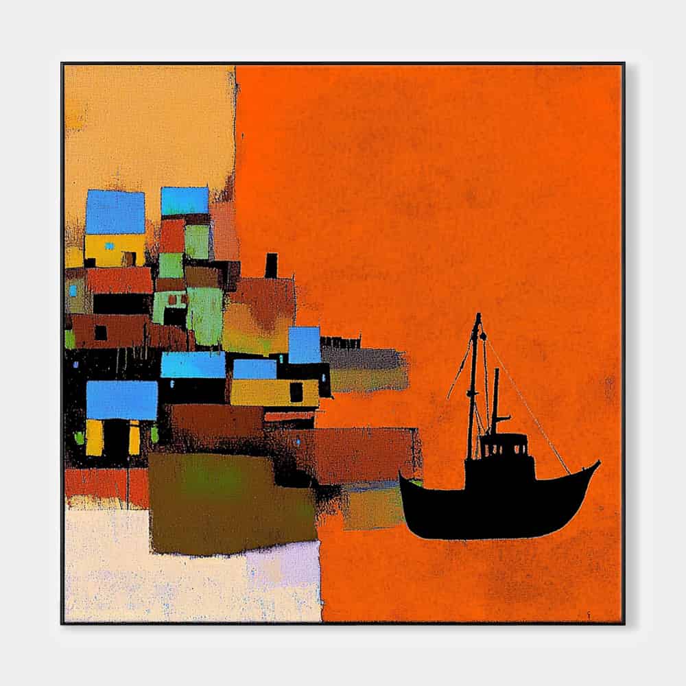 COLOR ABSTRACT ART "VOYAGE HOME"