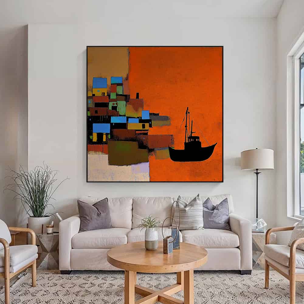 COLOR ABSTRACT ART "VOYAGE HOME"