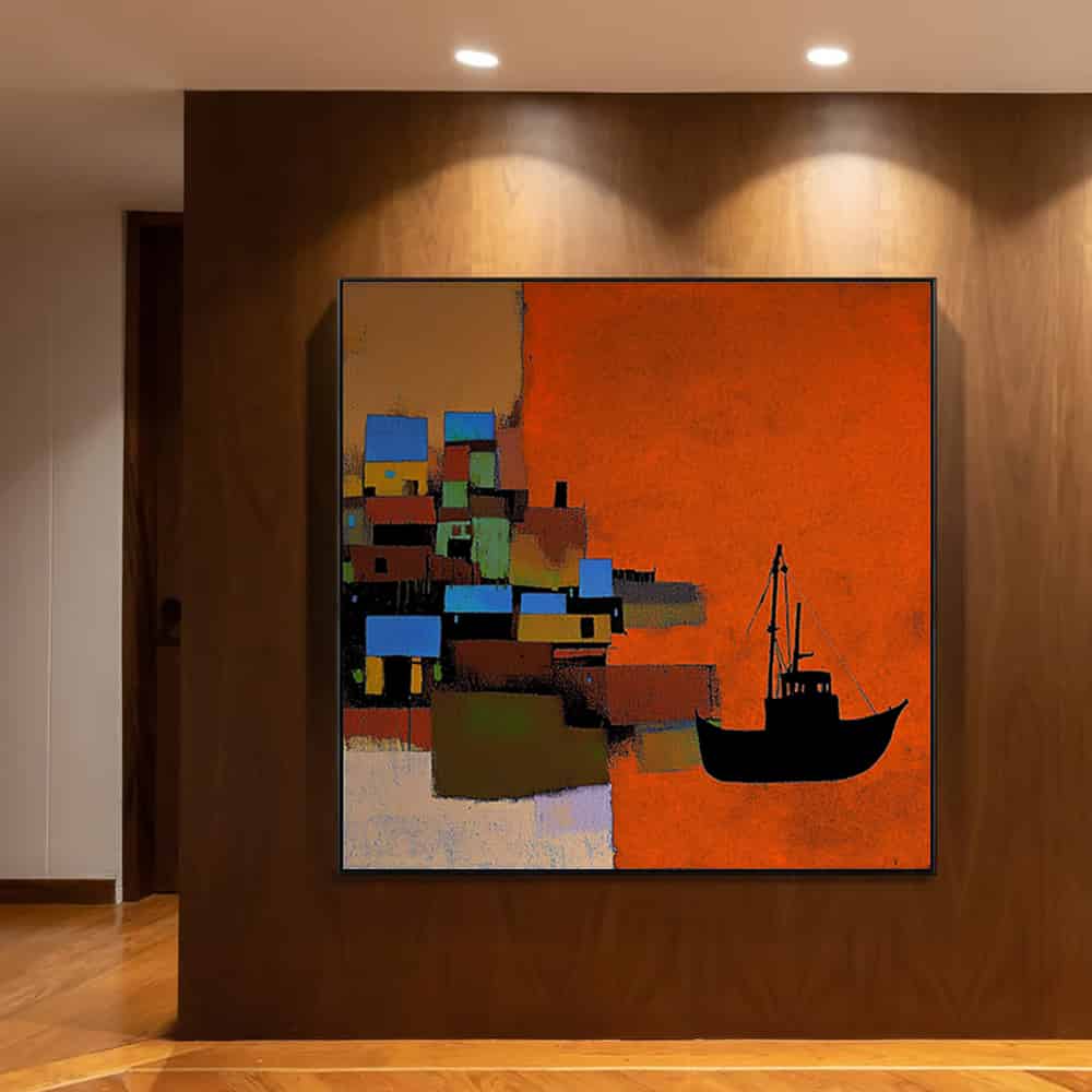 COLOR ABSTRACT ART "VOYAGE HOME"