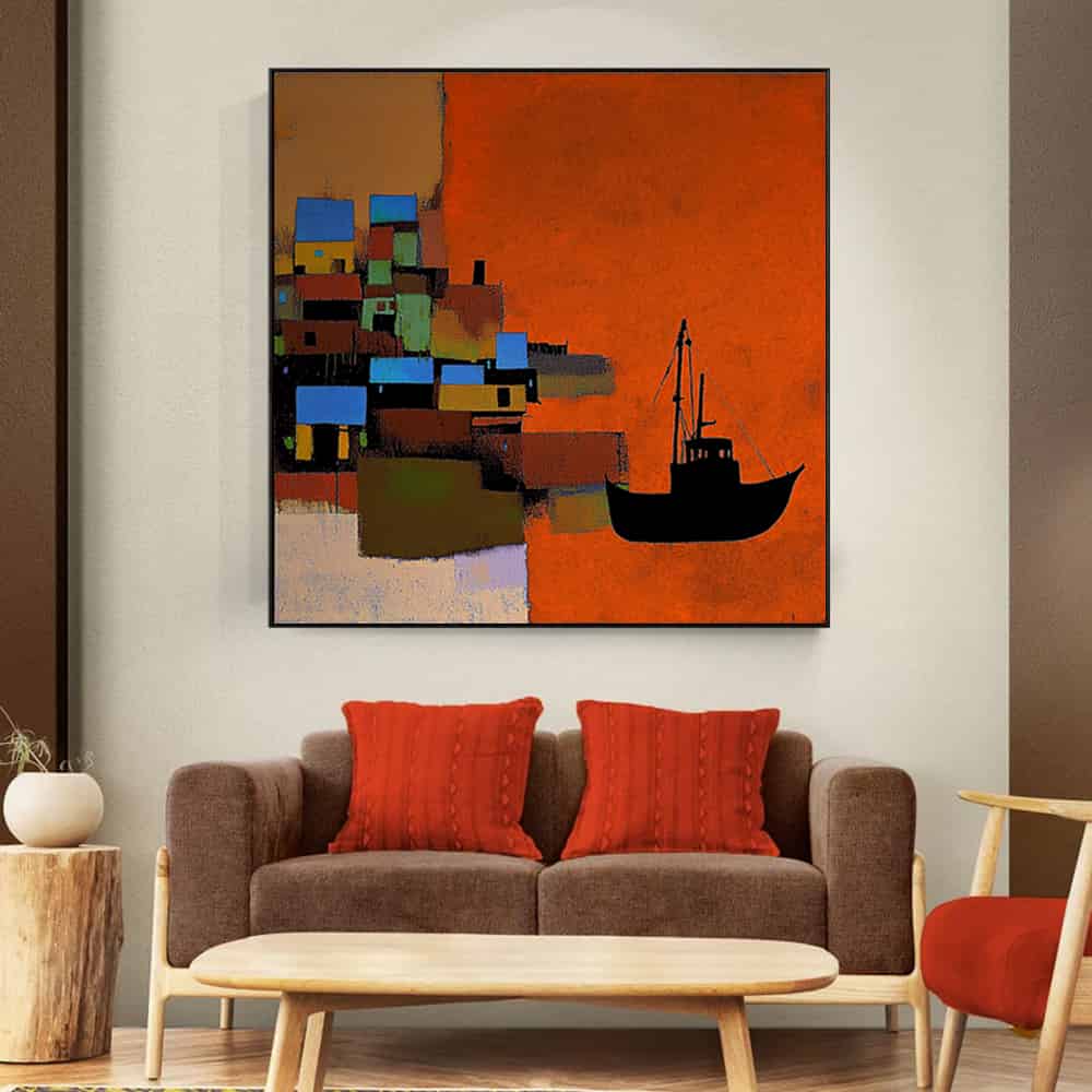 COLOR ABSTRACT ART "VOYAGE HOME"