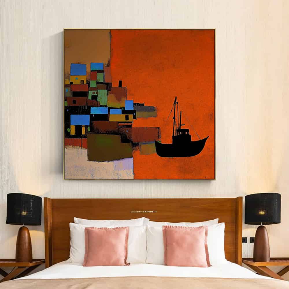 COLOR ABSTRACT ART "VOYAGE HOME"