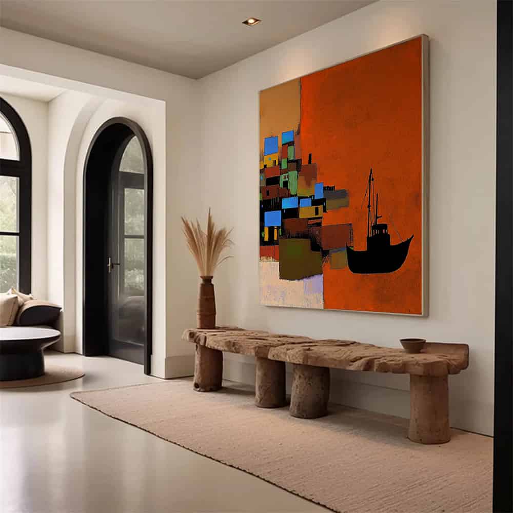 COLOR ABSTRACT ART "VOYAGE HOME"