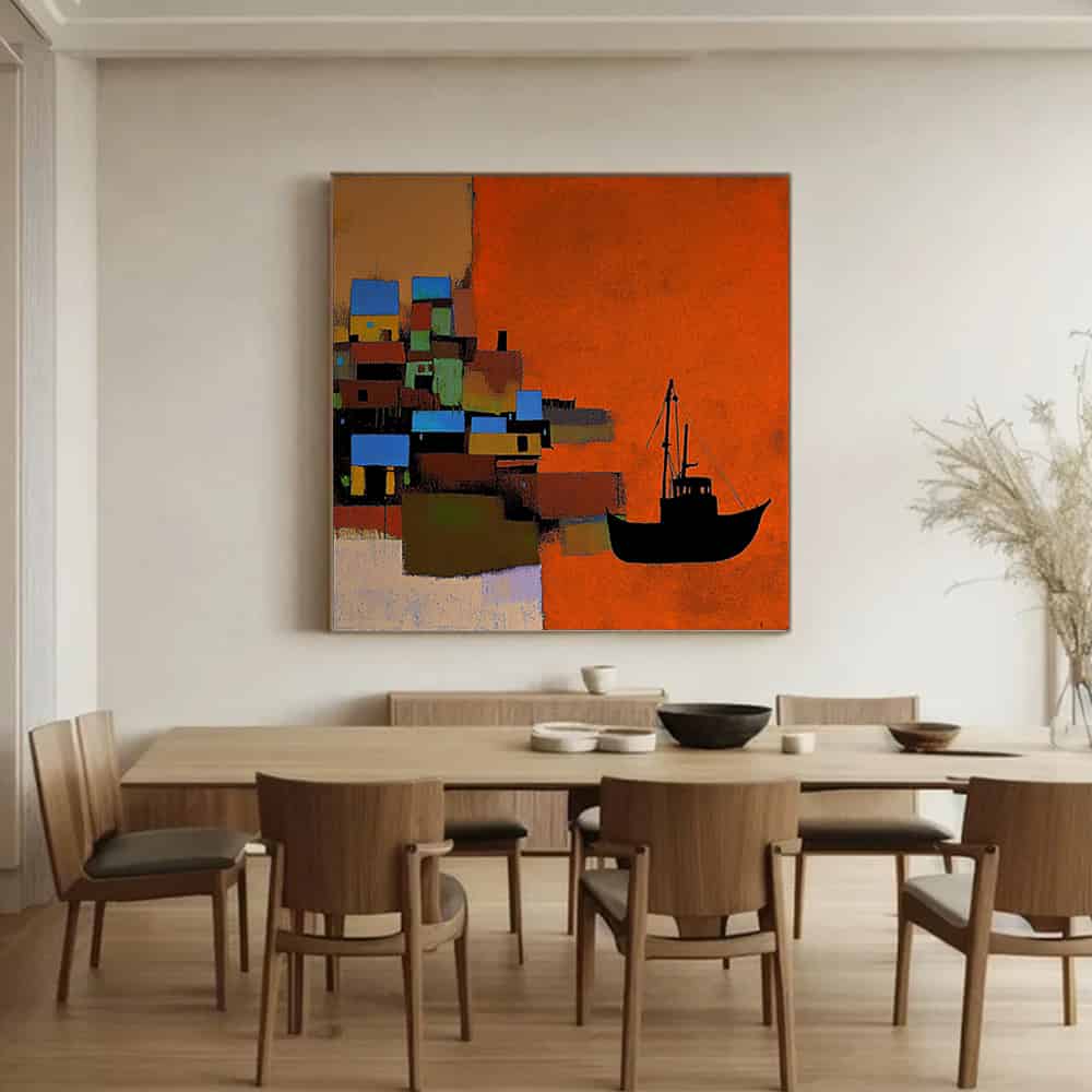 COLOR ABSTRACT ART "VOYAGE HOME"