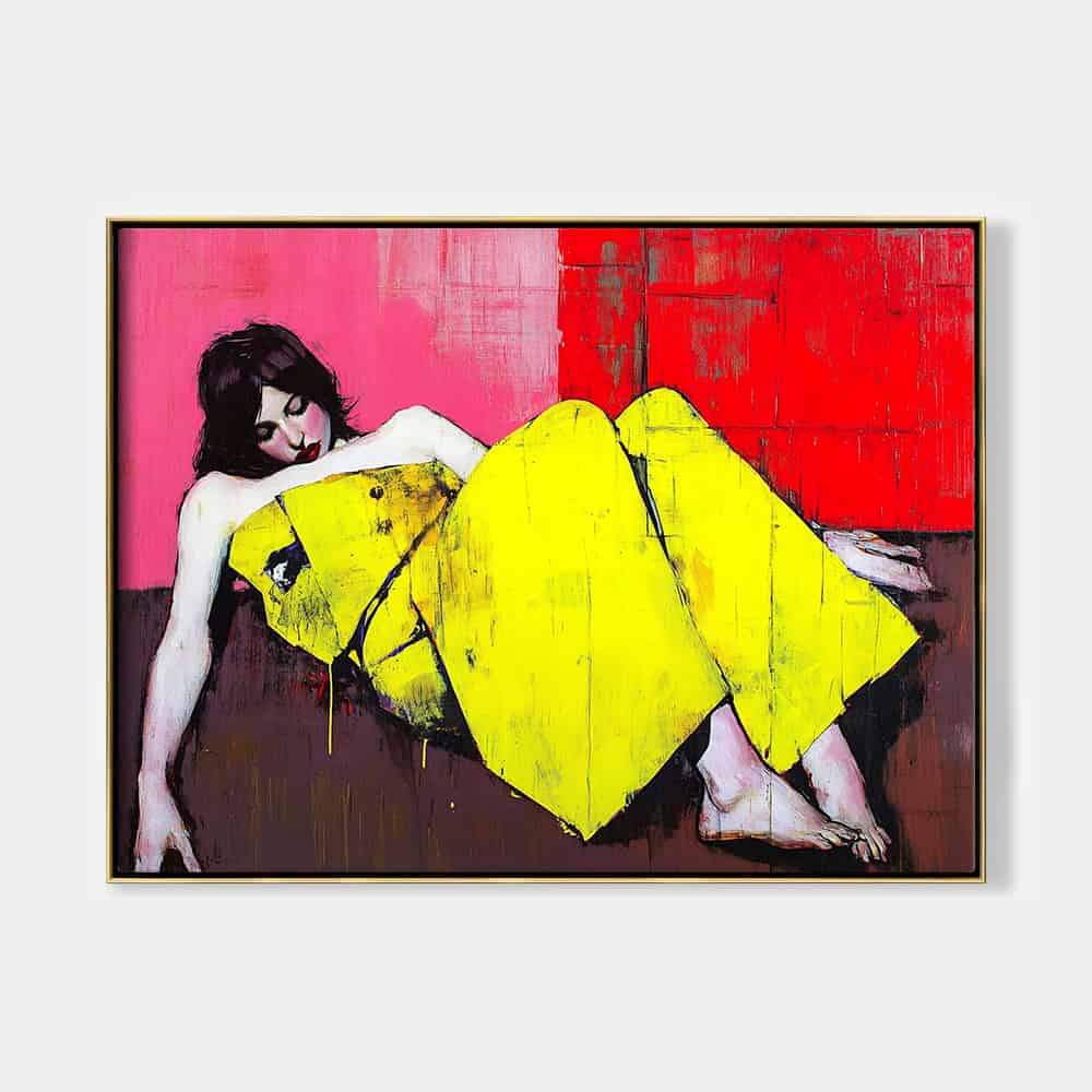 EXPRESSIONIST FIGURATIVE ART "ACID REPOSE"