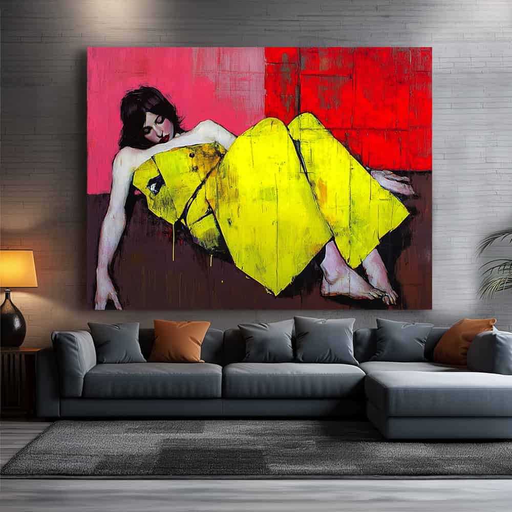 EXPRESSIONIST FIGURATIVE ART "ACID REPOSE"