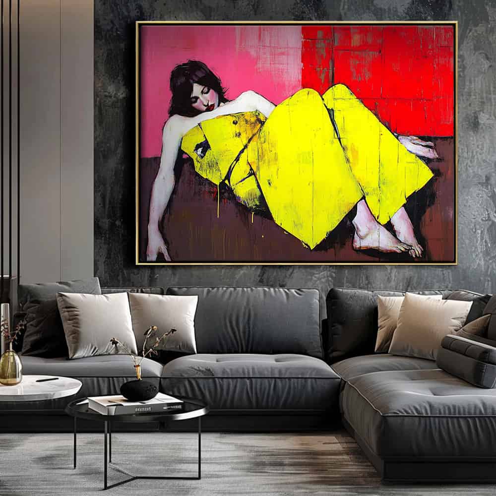 EXPRESSIONIST FIGURATIVE ART "ACID REPOSE"