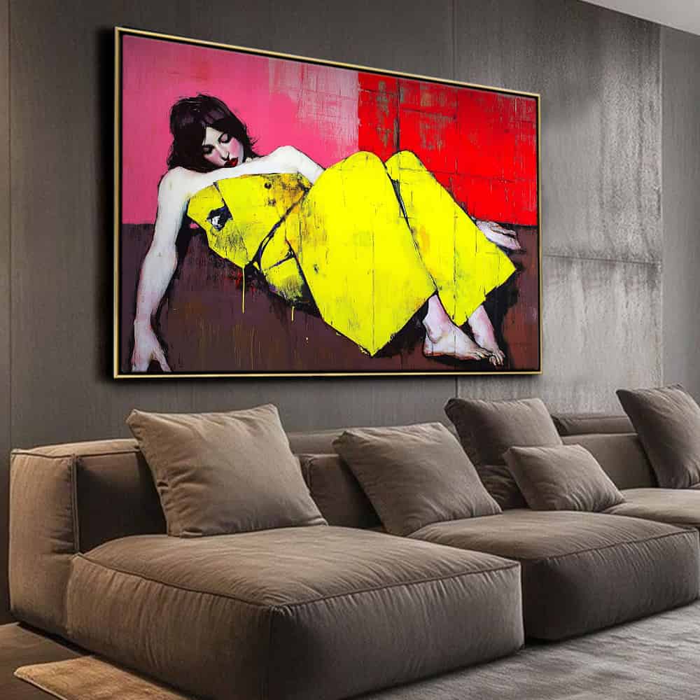 EXPRESSIONIST FIGURATIVE ART "ACID REPOSE"