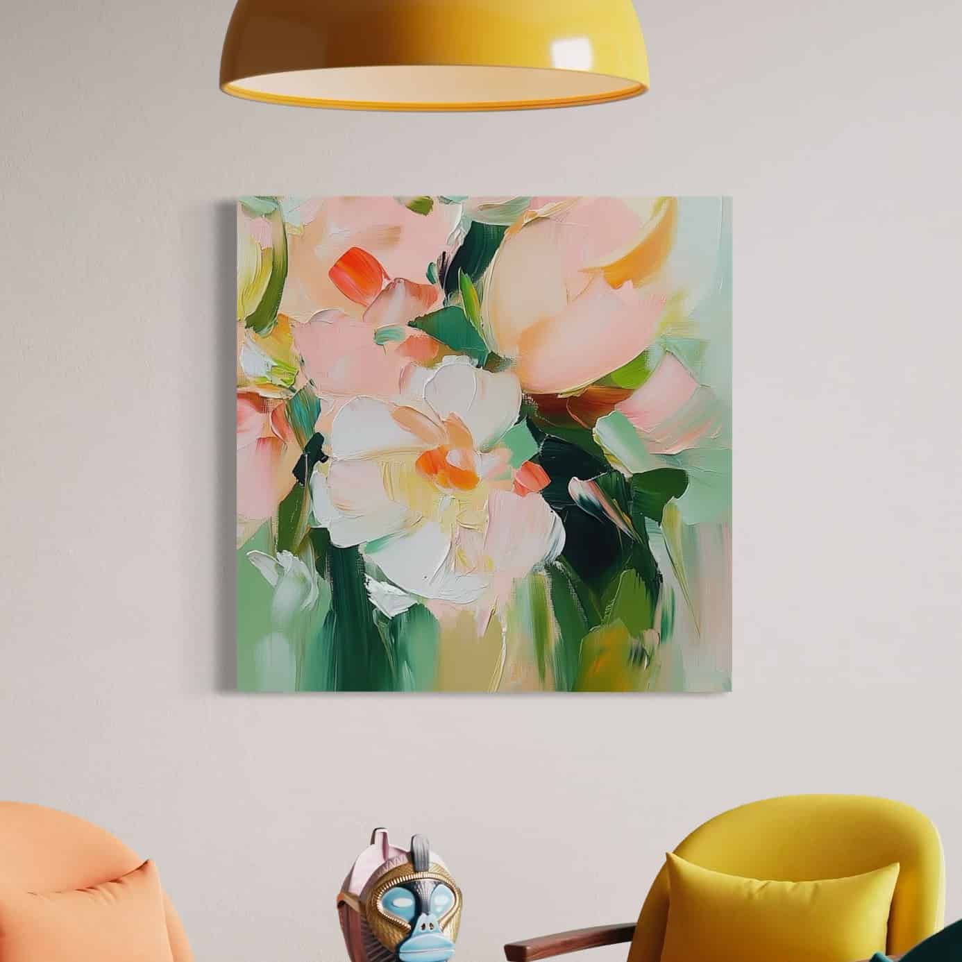 COLOR ABSTRACT ART "GENTLE POSIES"