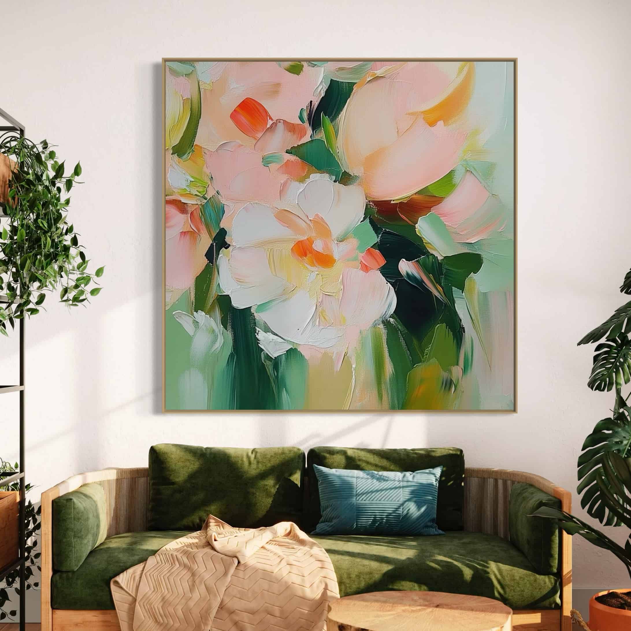 COLOR ABSTRACT ART "GENTLE POSIES"