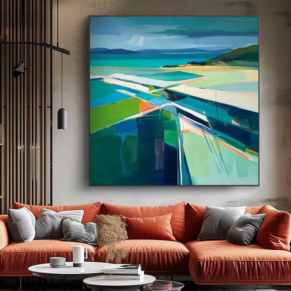 GEOMETRIC ART "COASTAL PRISM"