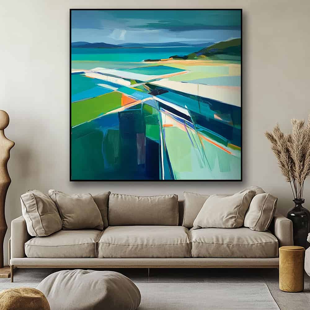 GEOMETRIC ART "COASTAL PRISM"