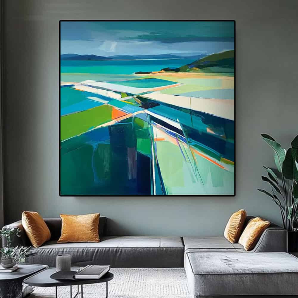 GEOMETRIC ART "COASTAL PRISM"