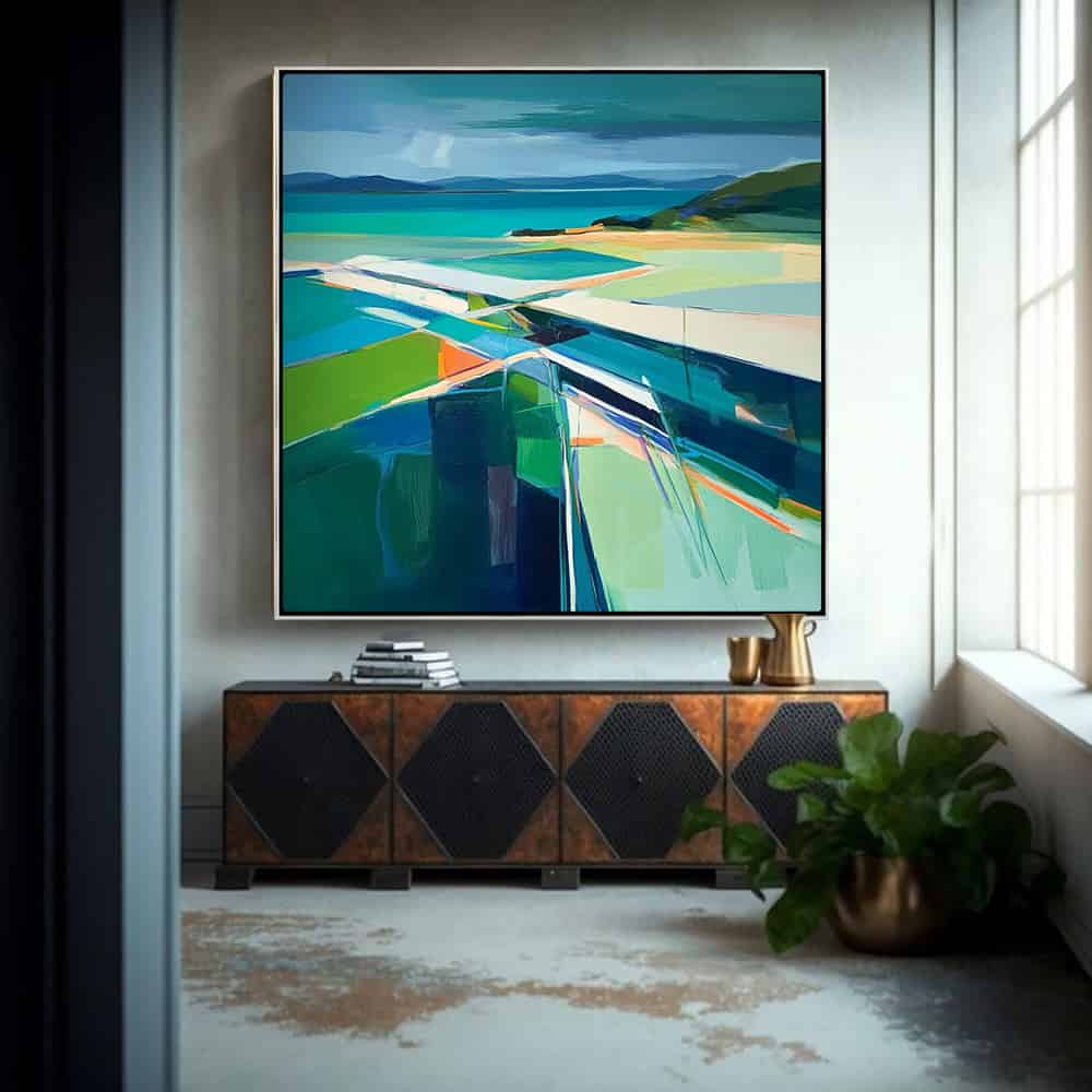 GEOMETRIC ART "COASTAL PRISM"