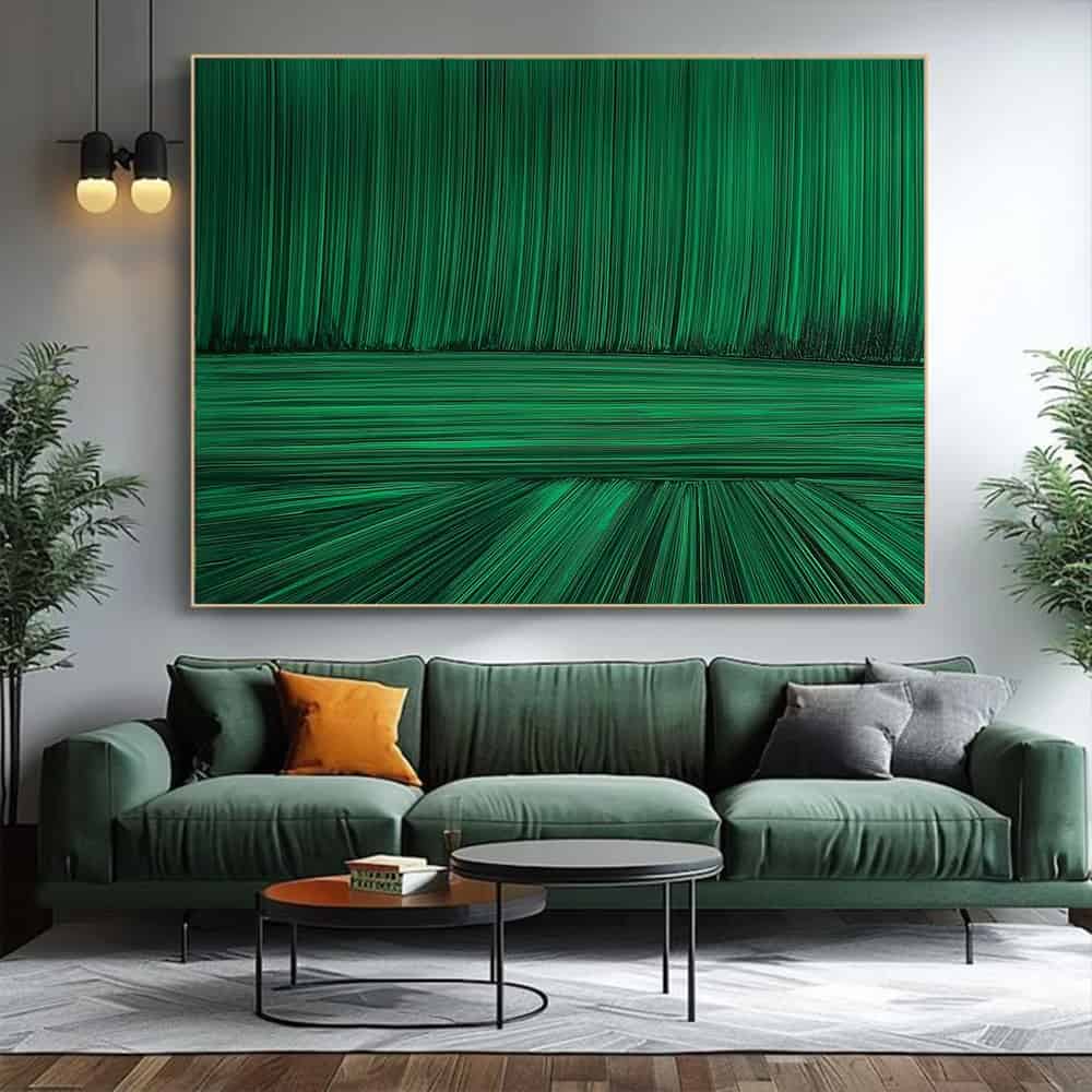 GEOMETRIC ART "EMERALD STREAM"