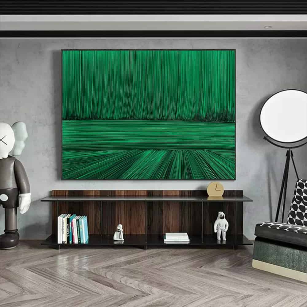 GEOMETRIC ART "EMERALD STREAM"