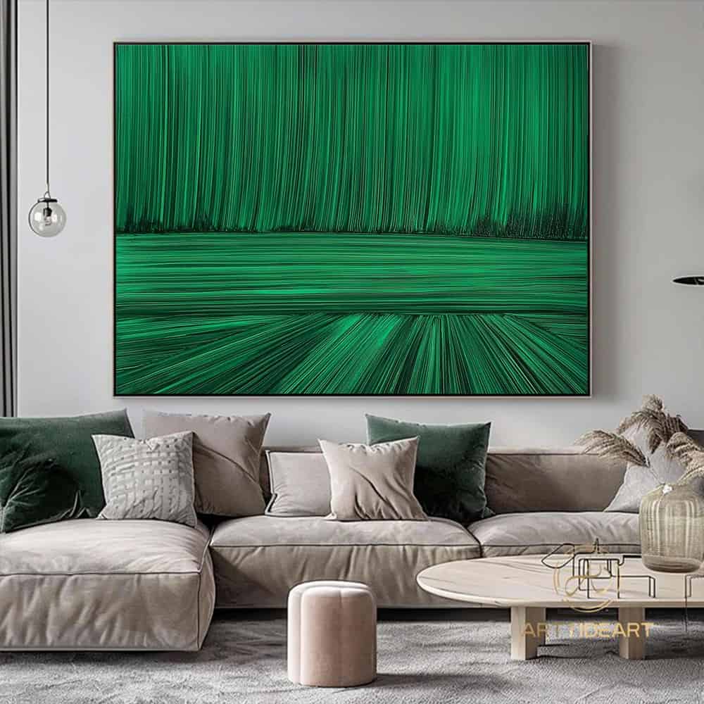 GEOMETRIC ART "EMERALD STREAM"