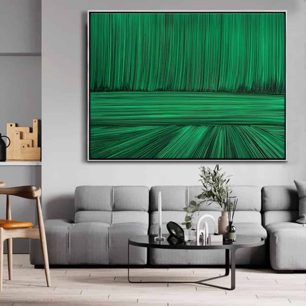 GEOMETRIC ART "EMERALD STREAM"