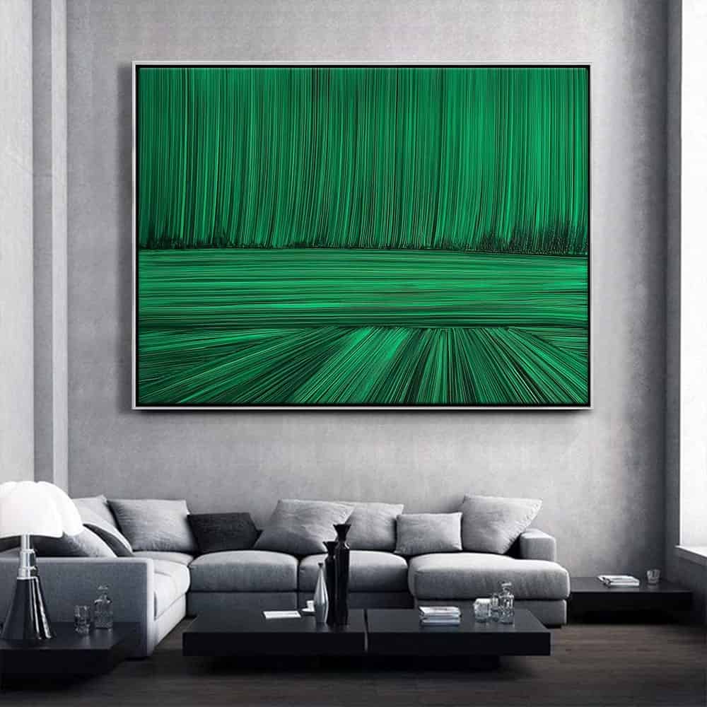 GEOMETRIC ART "EMERALD STREAM"
