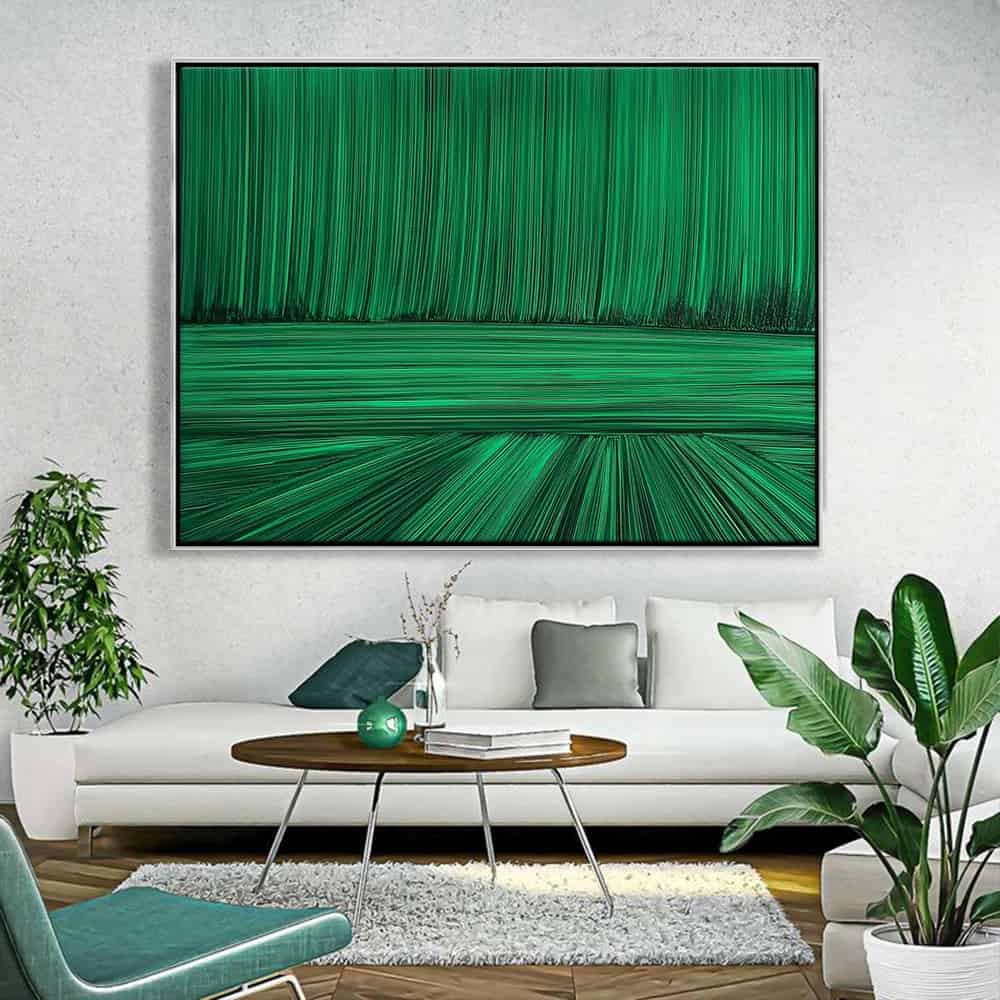 GEOMETRIC ART "EMERALD STREAM"