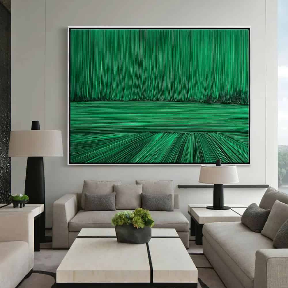 GEOMETRIC ART "EMERALD STREAM"
