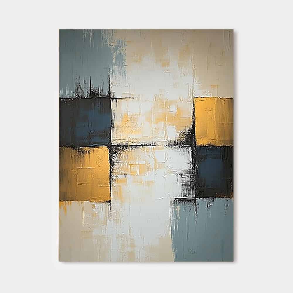 GEOMETRIC ART "GILDED INTERLOCK"