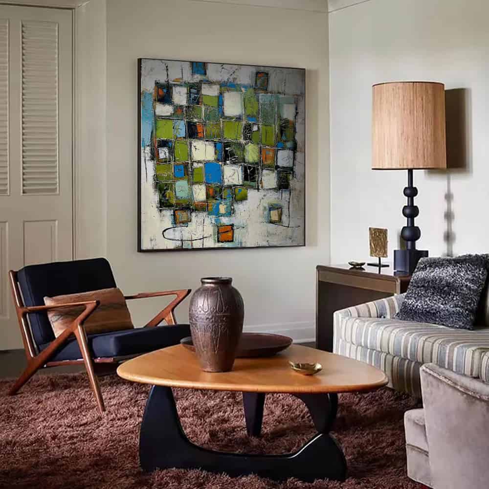 GEOMETRIC ART "THE DISSOLVING BLUEPRINT"