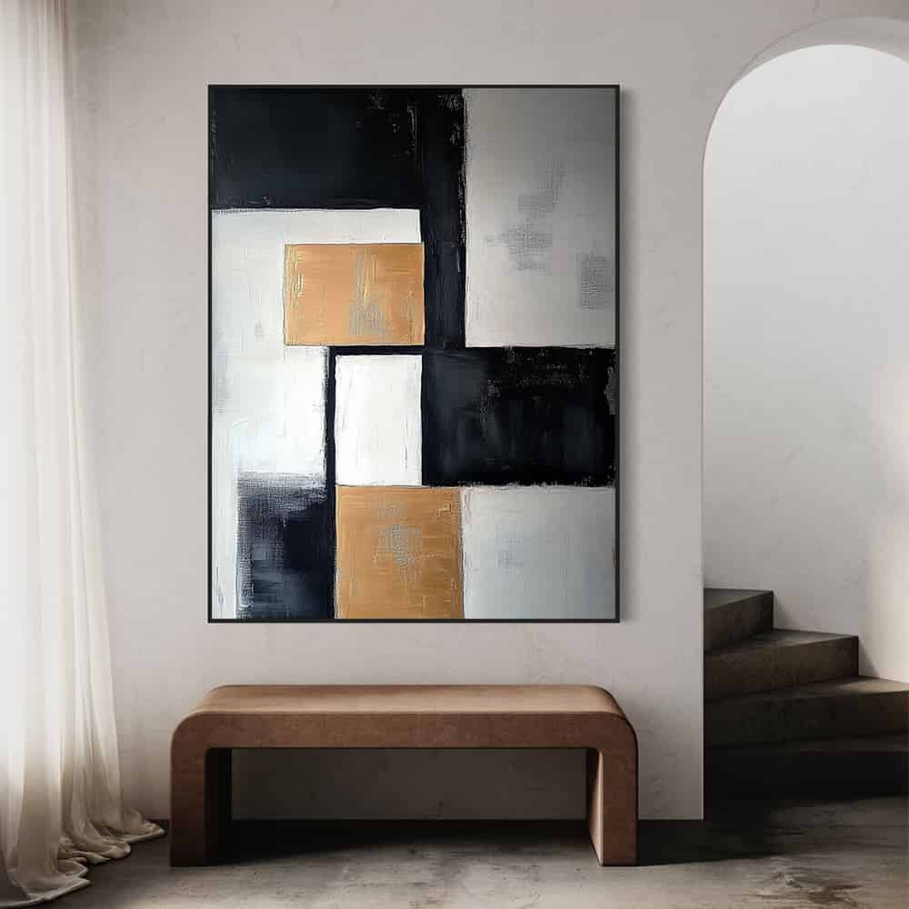 GEOMETRIC ART "THE GOLDEN LATTICE"