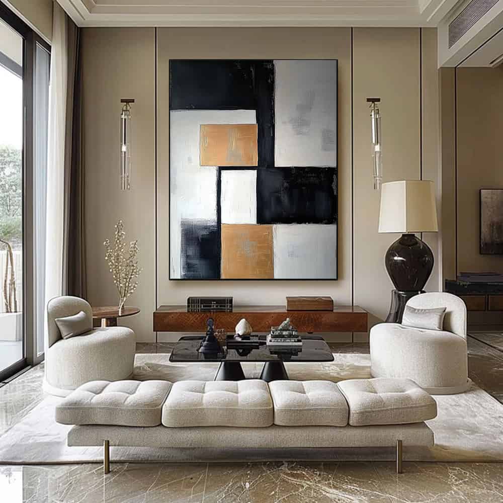 GEOMETRIC ART "THE GOLDEN LATTICE"