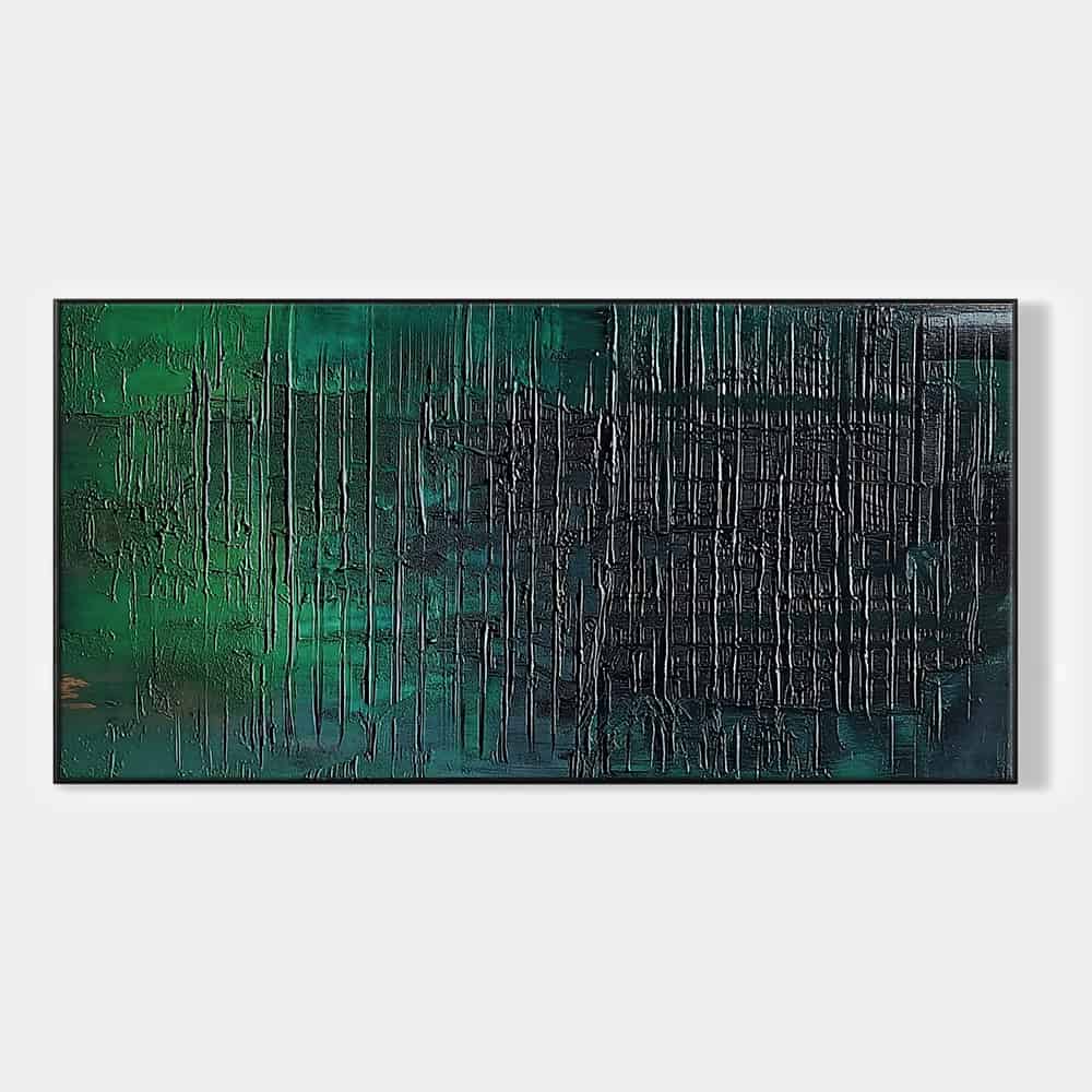 GREEN ABSTRACT ART "CIPHER"