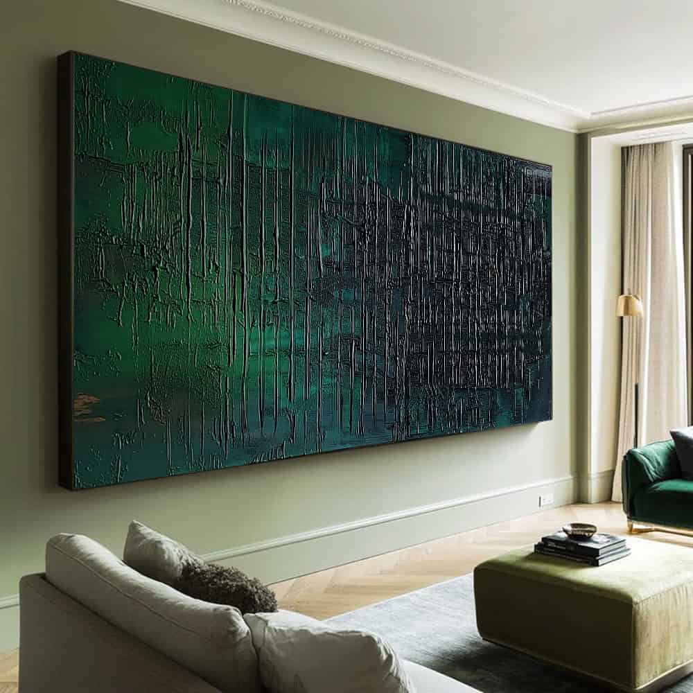 GREEN ABSTRACT ART "CIPHER"